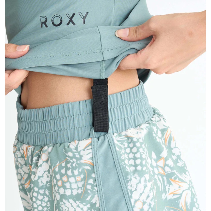 ロキシー（ROXY）（レディース）フィットネス水着 レディース 水泳 WET AND WILD 2点セット カーキ 25SPRSW251504KHA 水泳 スイミング スイムウェア 