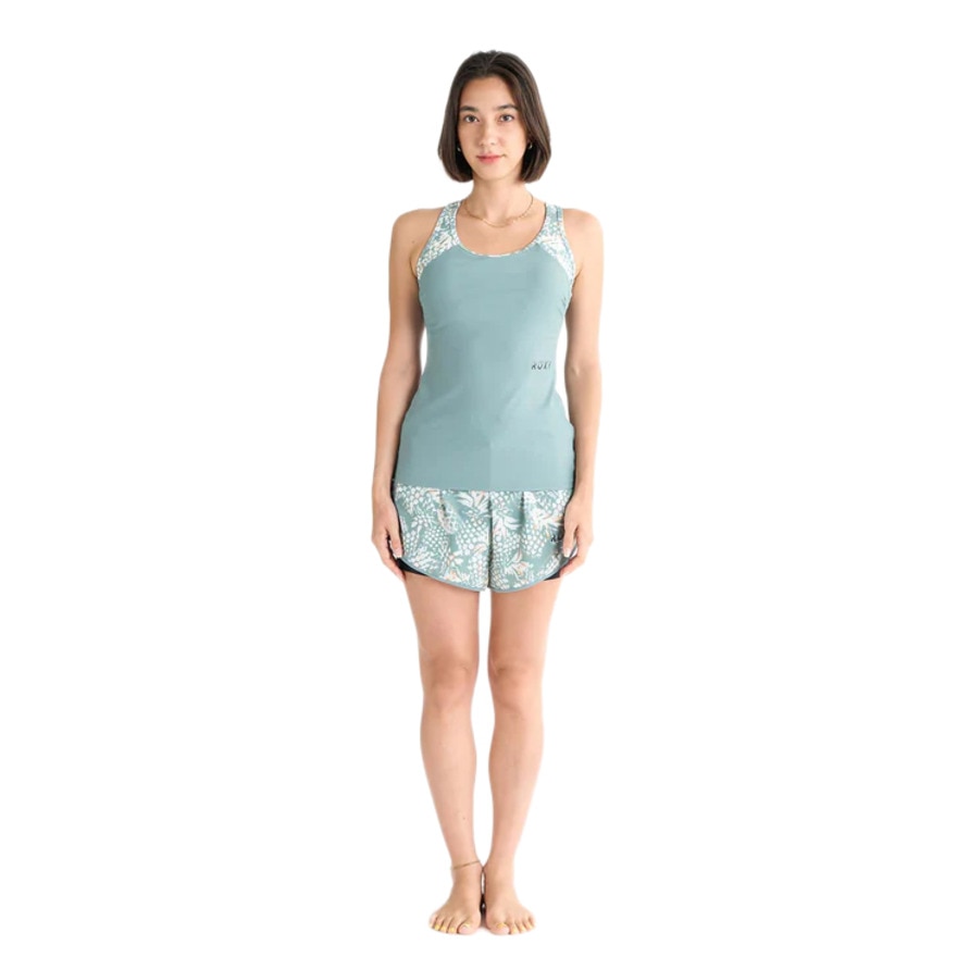 ロキシー（ROXY）（レディース）フィットネス水着 レディース 水泳 WET AND WILD 2点セット カーキ 25SPRSW251504KHA 水泳 スイミング スイムウェア 