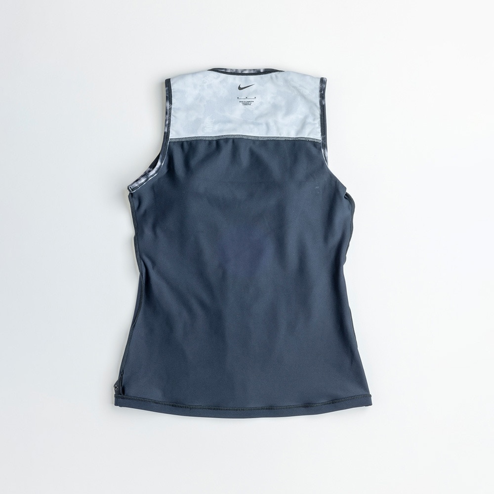 ナイキ（NIKE）（レディース）フィットネス水着 水泳 ジップ付きセパレーツ 上下セット 黒 M-3Lサイズ 2993144-009 スイムウェア