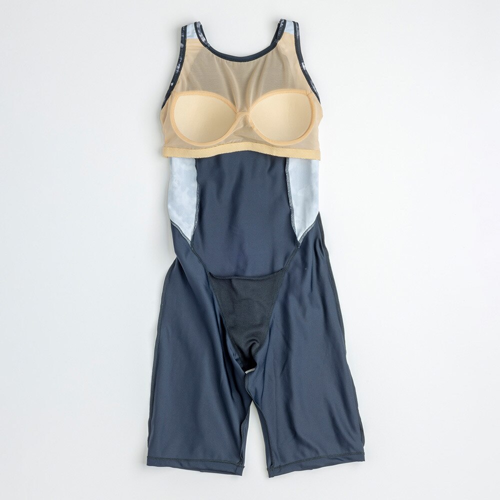 ナイキ（NIKE）（レディース）フィットネス水着 水泳 レッグスーツ 黒 M-LLサイズ 2993151-009 スイムウェア