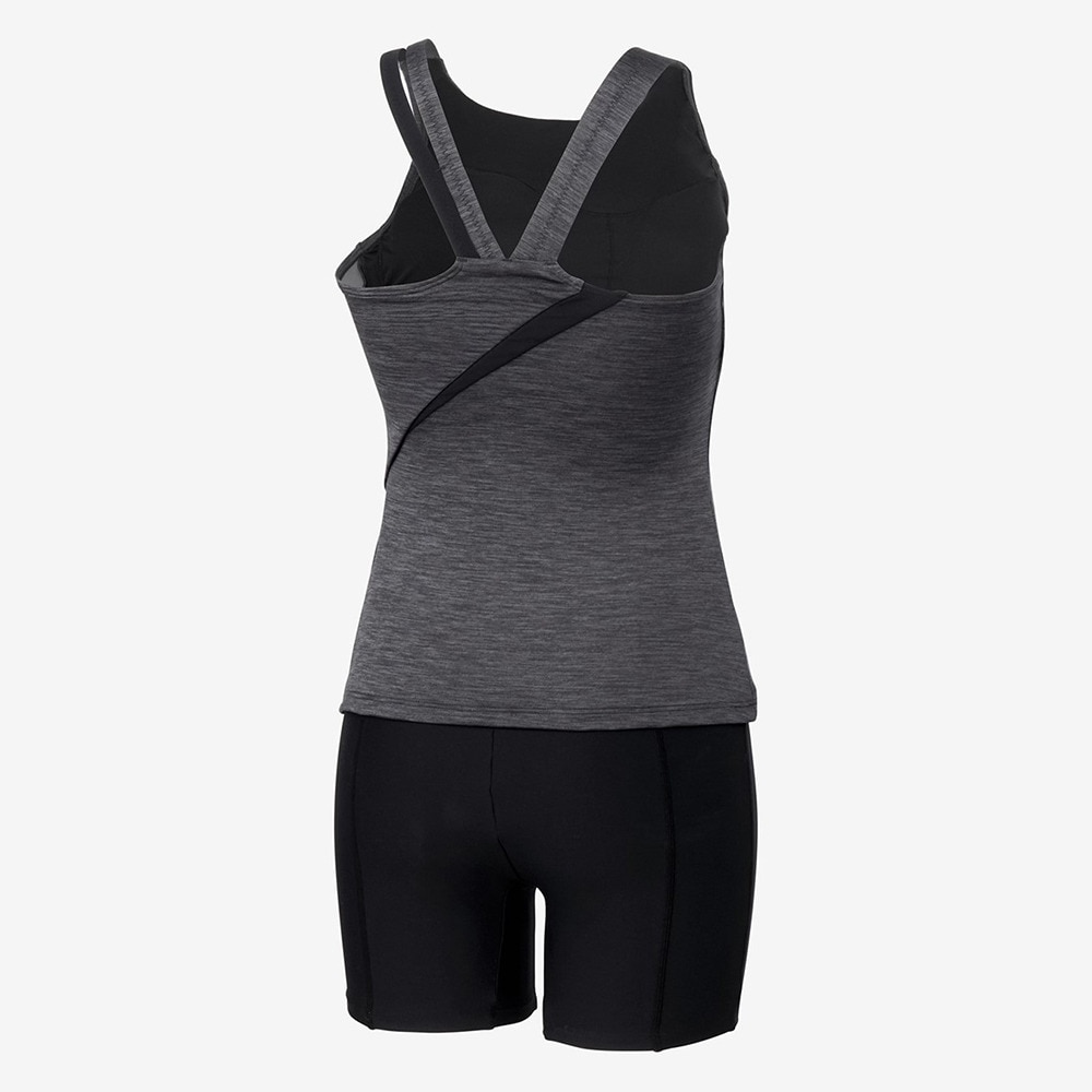 スピード（SPEEDO）（レディース）フィットネス水着 レディース 水泳 ディアゴナプロセパレーツ 黒 M-3Lサイズ SFW22560 KX セパレート 上下セット