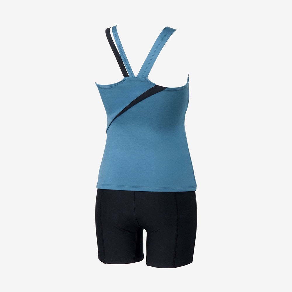 スピード（SPEEDO）（レディース）フィットネス水着 レディース 水泳 ディアゴナプロ セパレーツ 青 M-3Lサイズ SFW22560 SB スイムウェア