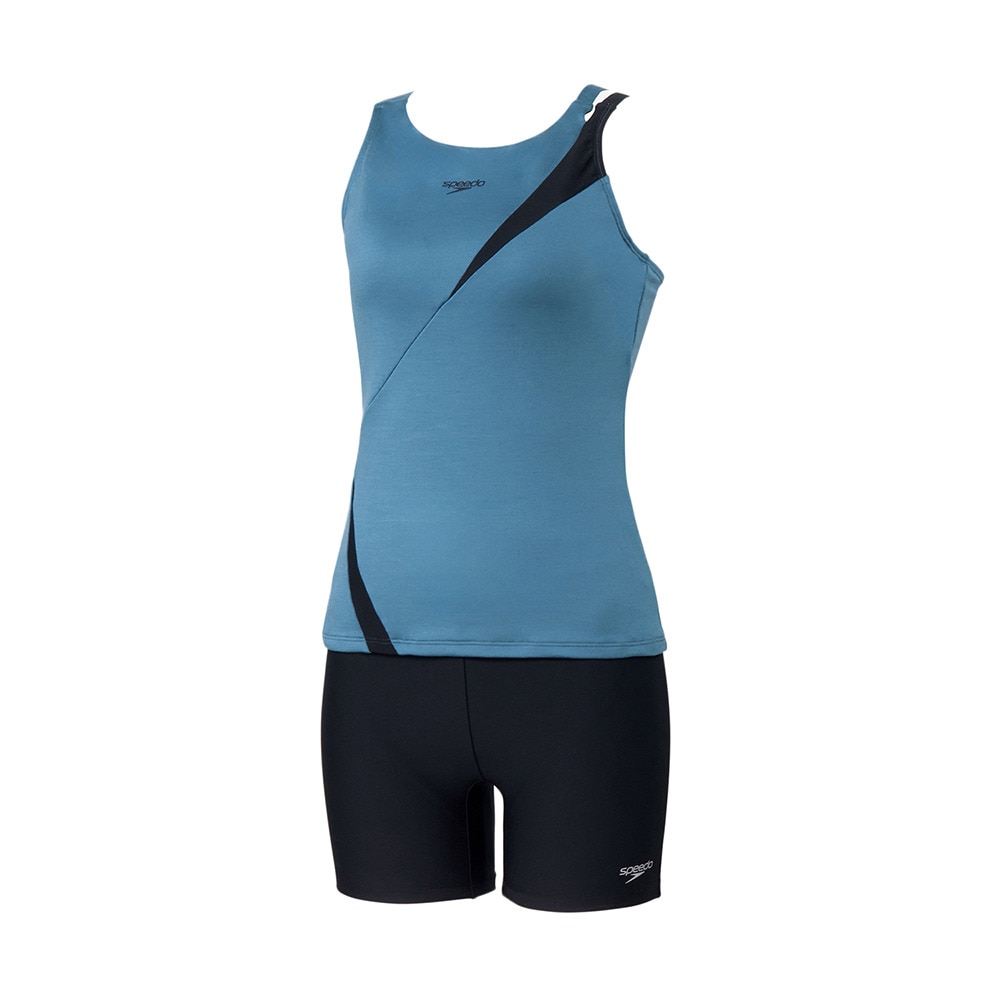 スピード（SPEEDO）（レディース）フィットネス水着 レディース 水泳 ディアゴナプロ セパレーツ 青 M-3Lサイズ SFW22560 SB スイムウェア