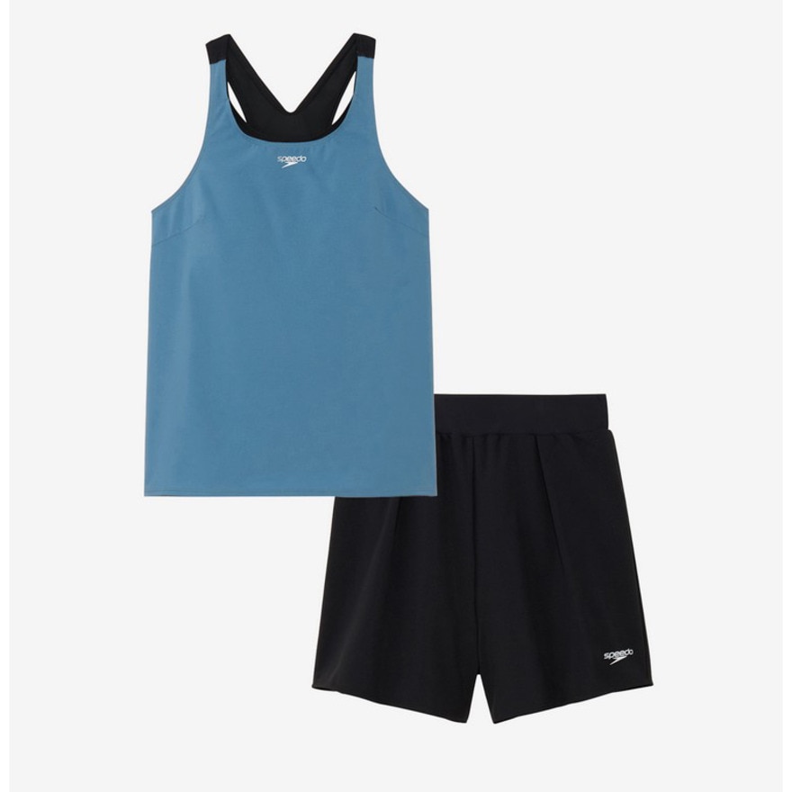 スピード（SPEEDO）（レディース）フィットネス水着 レディース 水泳 エアパ II 青 S-LLサイズ SFW22562 SB スイムウェア セパレーツ 
