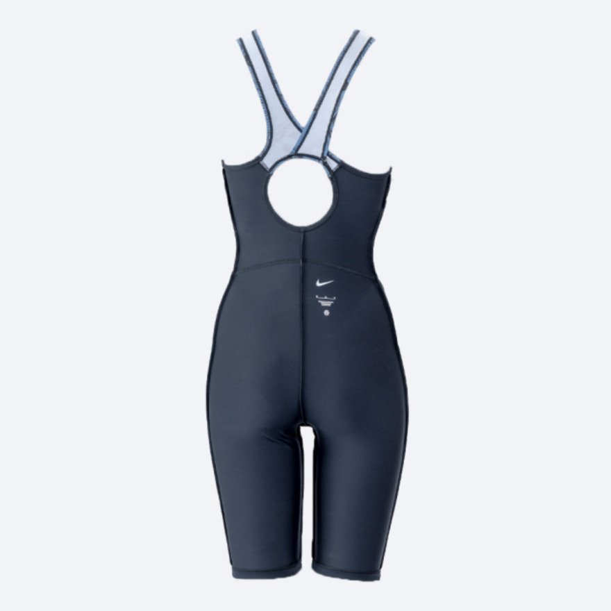 ナイキ（NIKE）（レディース）水着 レディース 水泳 レッグスーツ ブラック×ネイビー M-LLサイズ 2993162-009