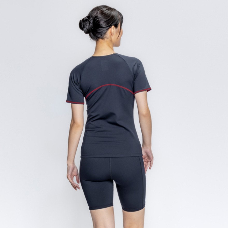 AIR SPACE レッド セパレート水着 M ナイキ（NIKE）（レディース）水着 レディース 水泳 ベーシック 半袖