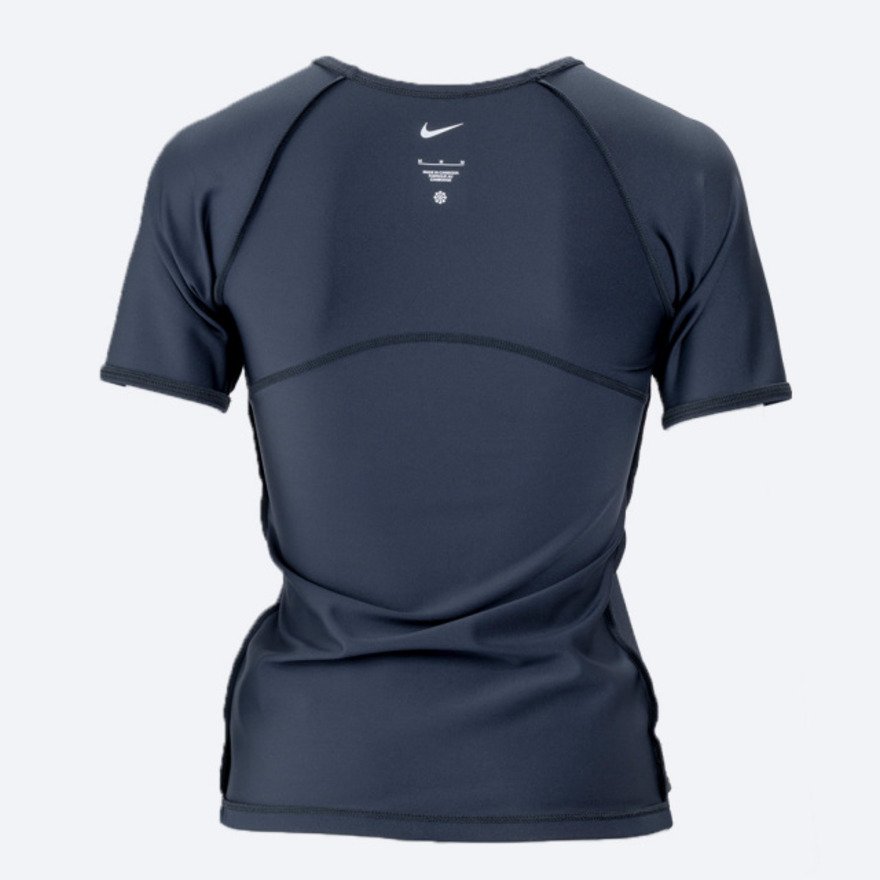 ナイキ（NIKE）（レディース）水着 レディース 水泳 ベーシック 半袖ジップ付きセパレーツ 黒 ブラック M-4Lサイズ 2993164-009