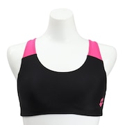 (レディース)水着 ブラトップ レディース 水泳 黒×ピンク AS5SWM31L BKPK スイムブラトップ セパレート トップス パット付き 水泳 競泳