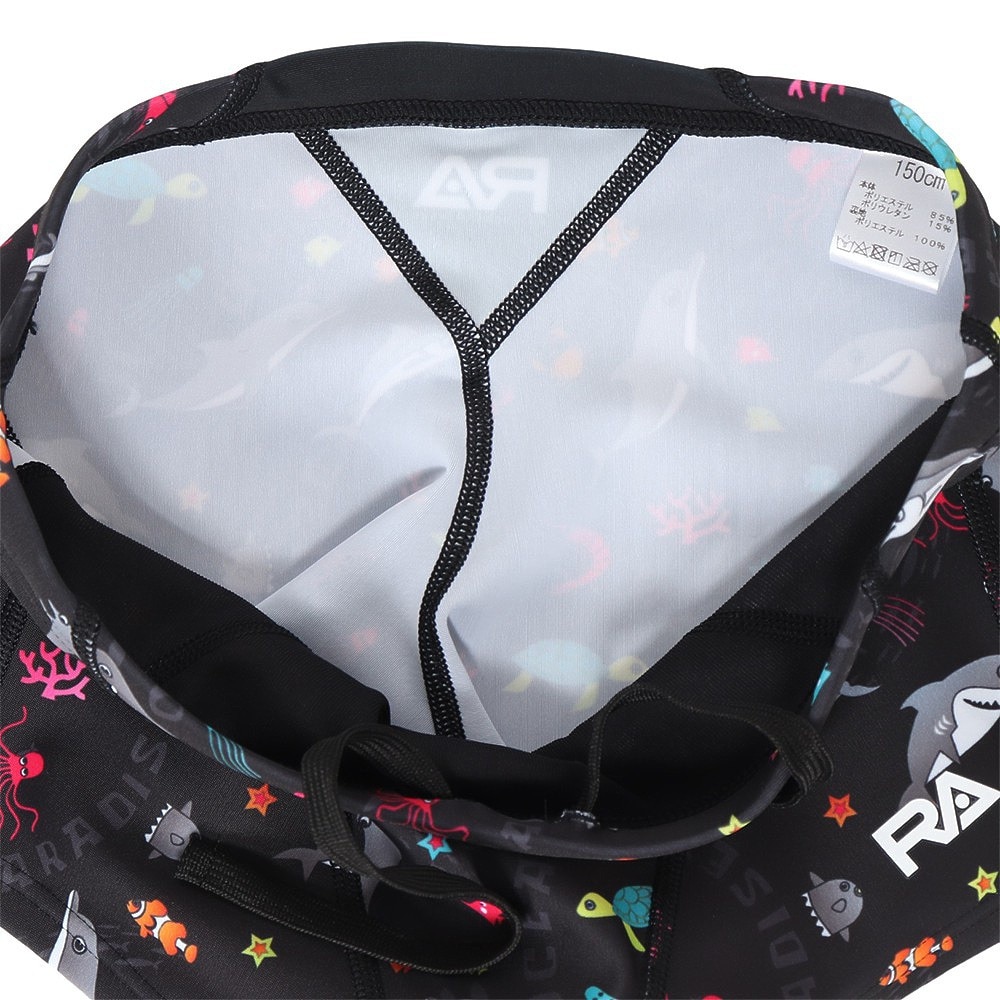 RA（RA）（キッズ）水着 ジュニア 男子 水泳 ショートボクサー SEA WORL RA123-BSEAWJR BK