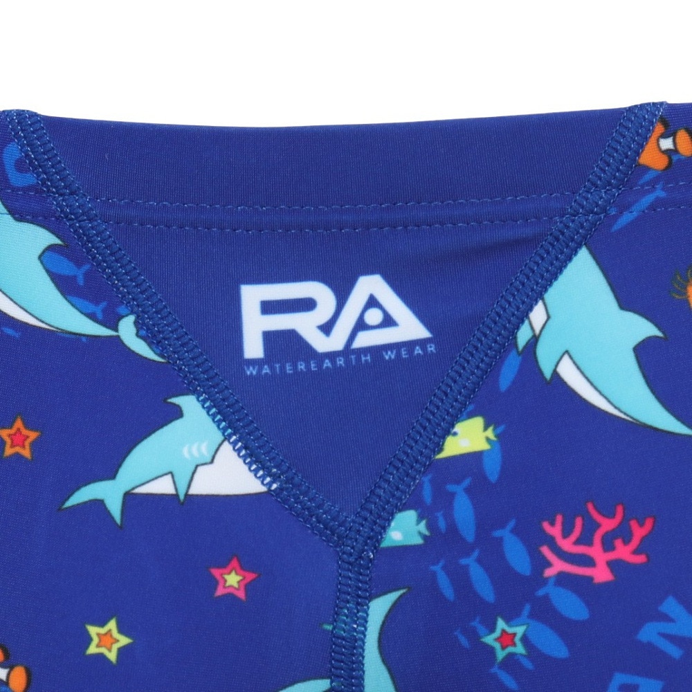 RA（RA）（キッズ）水着 ジュニア 男子 水泳 ショートボクサー SEA WORL RA123-BSEAWJR BL