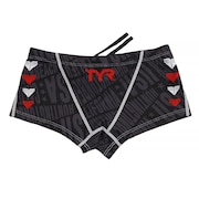 ティーワイアール(TYR)(キッズ)競泳水着 男子 ジュニア ボーイズ ボクサー ANYTIME CHEVRON LOW-RISE BOXER BCHEVJR-18M BK