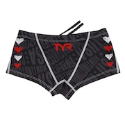 ティア（TYR）（キッズ）競泳水着 男子 ジュニア ボーイズ ボクサー ANYTIME CHEVRON LOW-RISE BOXER BCHEVJR-18M BK