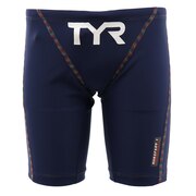 ティア（TYR）（キッズ）競泳水着 男子 ジュニア ボーイズ SOLID SPLICE ローライズ ボクサー ロングタイプ ネイビー 紺 JSLIDJR-20S NVRB