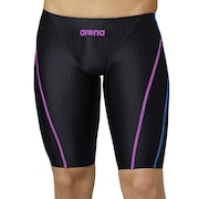 アリーナ（ARENA）（キッズ）水着 ボーイズ 男児 ジュニアハーフスパッツ ARN-0055MJ BKBU ブラック 小学生 FINA承認