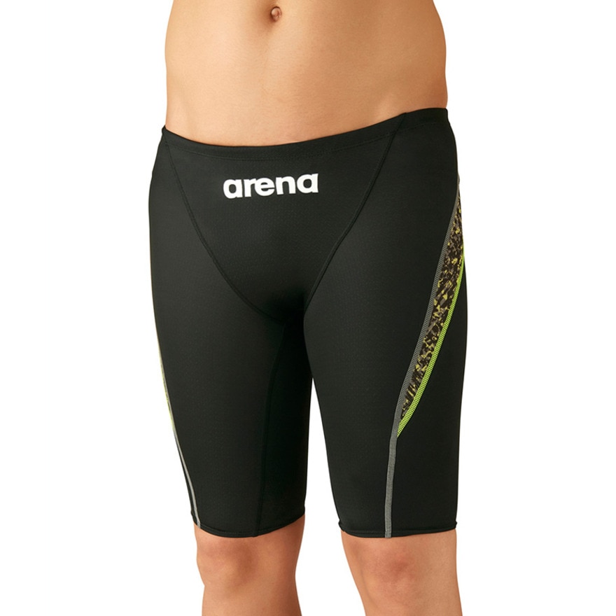 アリーナ（ARENA）（キッズ）競泳水着 ジュニア 男子 水泳 FINA承認 アクアアドバンス ハーフスパッツ ARN-3046MJ BKYL  スポーツ用品はスーパースポーツゼビオ