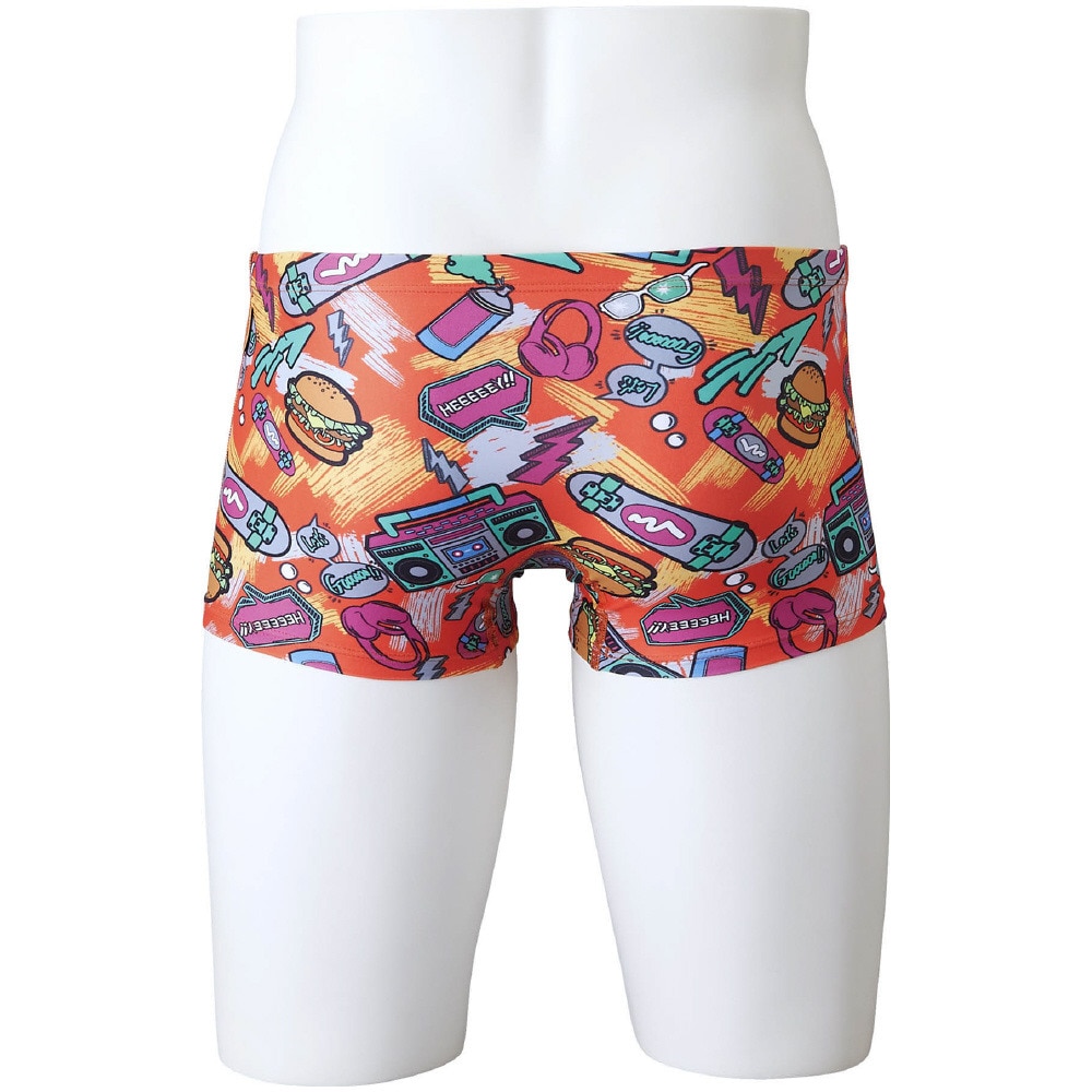 ミズノ（MIZUNO）（キッズ）競泳水着 ジュニア 男子 水泳 競泳練習用ショートスパッツ N2MBA98554
