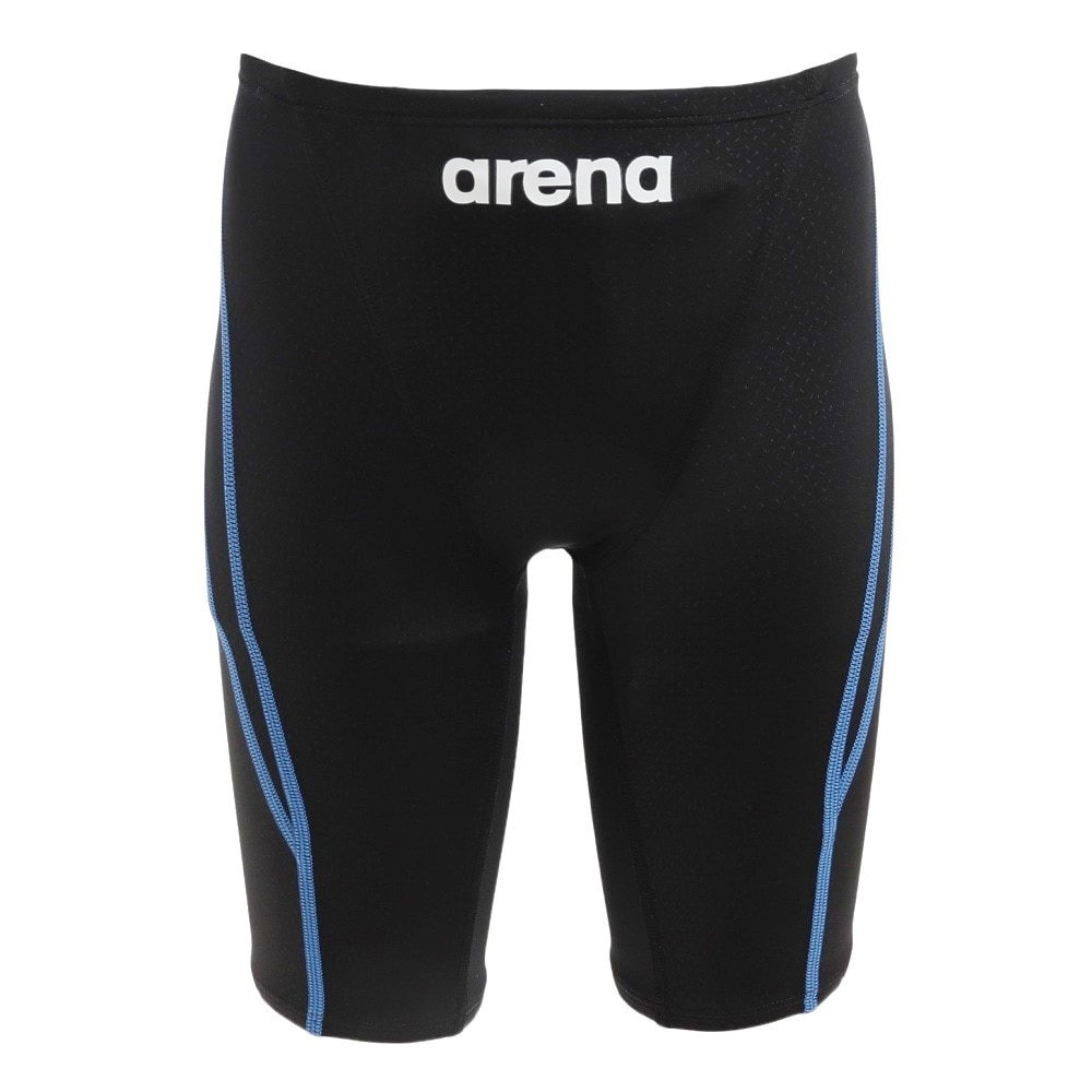 アリーナ（ARENA）（キッズ）競泳水着 アクアアドバンスト ハーフスパッツ 黒 青 130-140センチ WA承認モデル ARN-1022MJ BKBU レッグ丈 4分丈 ジュニア 学生