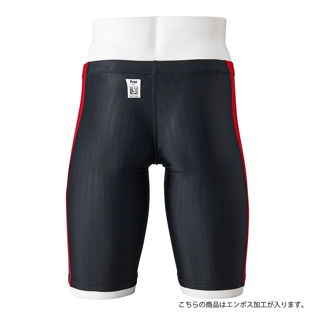 ミズノ（MIZUNO）（キッズ）競泳水着 ジュニア 男子 水泳 STREAM ACE ハーフスパッツ WA承認モデル N2MB142497 120-140センチ 撥水