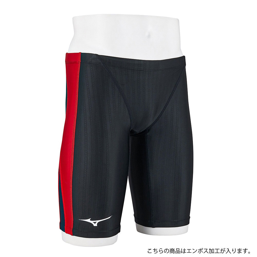 ミズノ（MIZUNO）（キッズ）競泳水着 ジュニア 男子 水泳 STREAM ACE ハーフスパッツ WA承認モデル N2MB142497 120-140センチ 撥水