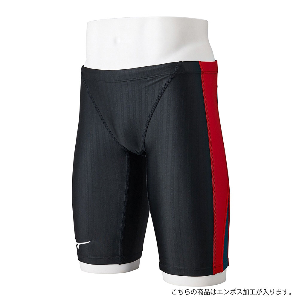 ミズノ（MIZUNO）（キッズ）競泳水着 ジュニア 男子 水泳 STREAM ACE ハーフスパッツ WA承認モデル N2MB142497 120-140センチ 撥水