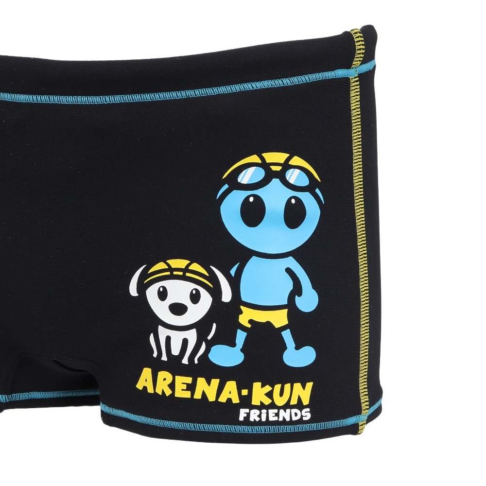 アリーナ（ARENA）（キッズ）競泳水着 ジュニア 男子 水泳 トレーニングスパッツ AS5SWM02B BK01