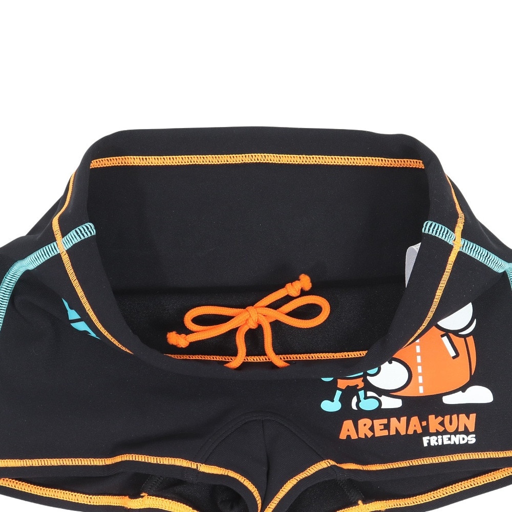 アリーナ（ARENA）（キッズ）競泳水着 ジュニア 男子 水泳 トレーニングスパッツ AS5SWM02B BK03