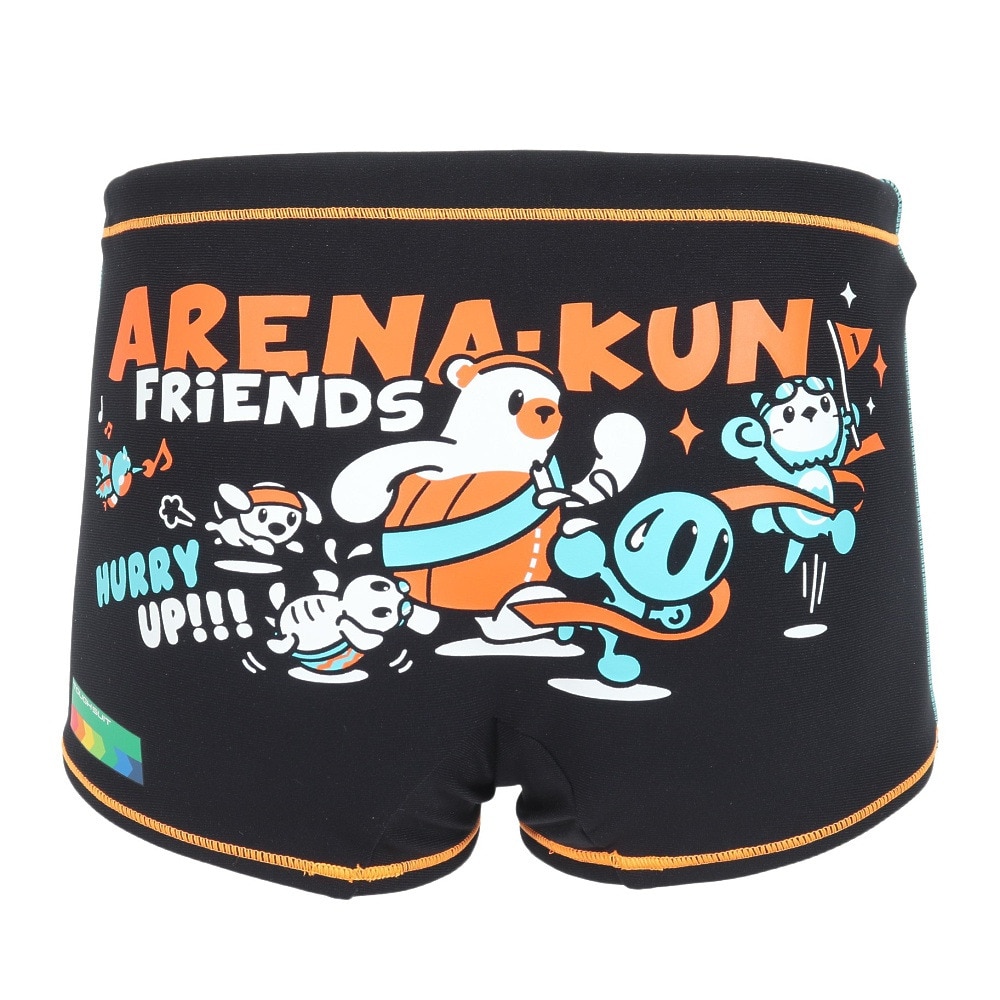 アリーナ（ARENA）（キッズ）競泳水着 ジュニア 男子 水泳 トレーニングスパッツ AS5SWM02B BK03