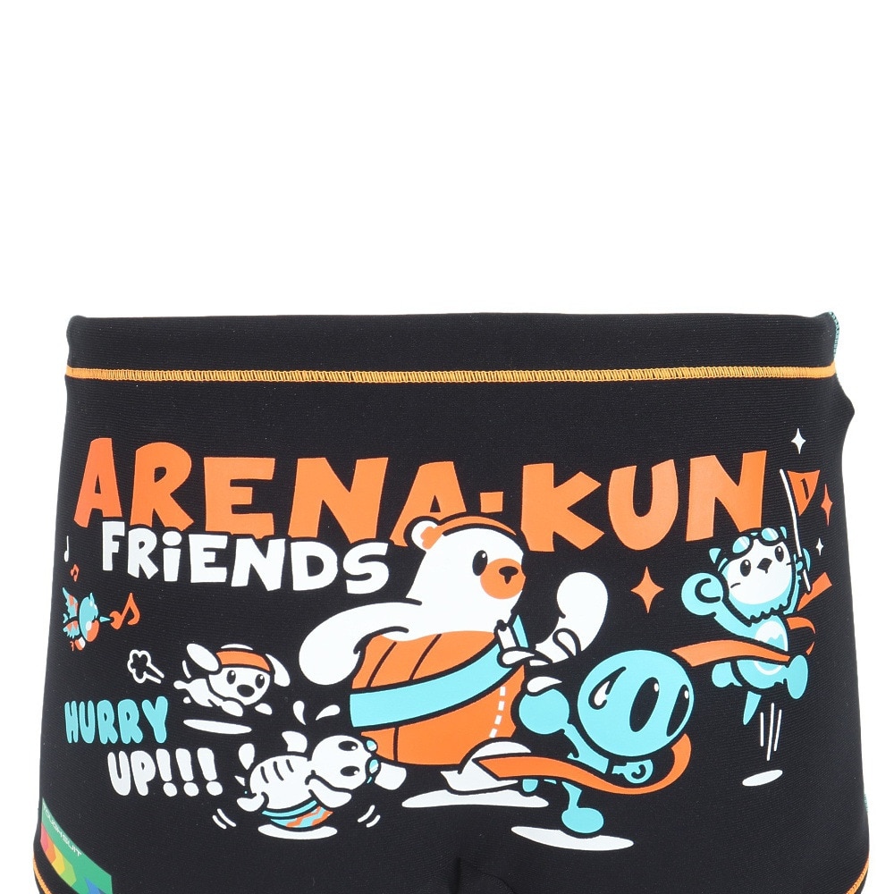 アリーナ（ARENA）（キッズ）競泳水着 ジュニア 男子 水泳 トレーニングスパッツ AS5SWM02B BK03