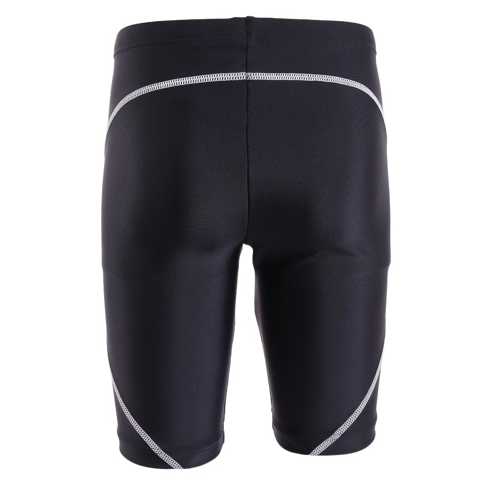 ティア（TYR）（キッズ）スクール水着 ジュニア 男子 男の子 ボーイズロングボクサー JSCHSTCHLONG122X BLKWHT 撥水 UVカット UPF50+ 股下長め 130-170センチ