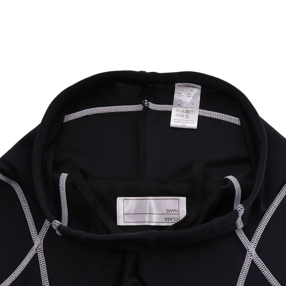 ティア（TYR）（キッズ）スクール水着 ジュニア 男子 男の子 ボーイズロングボクサー JSCHSTCHLONG122X BLKWHT 撥水 UVカット UPF50+ 股下長め 130-170センチ