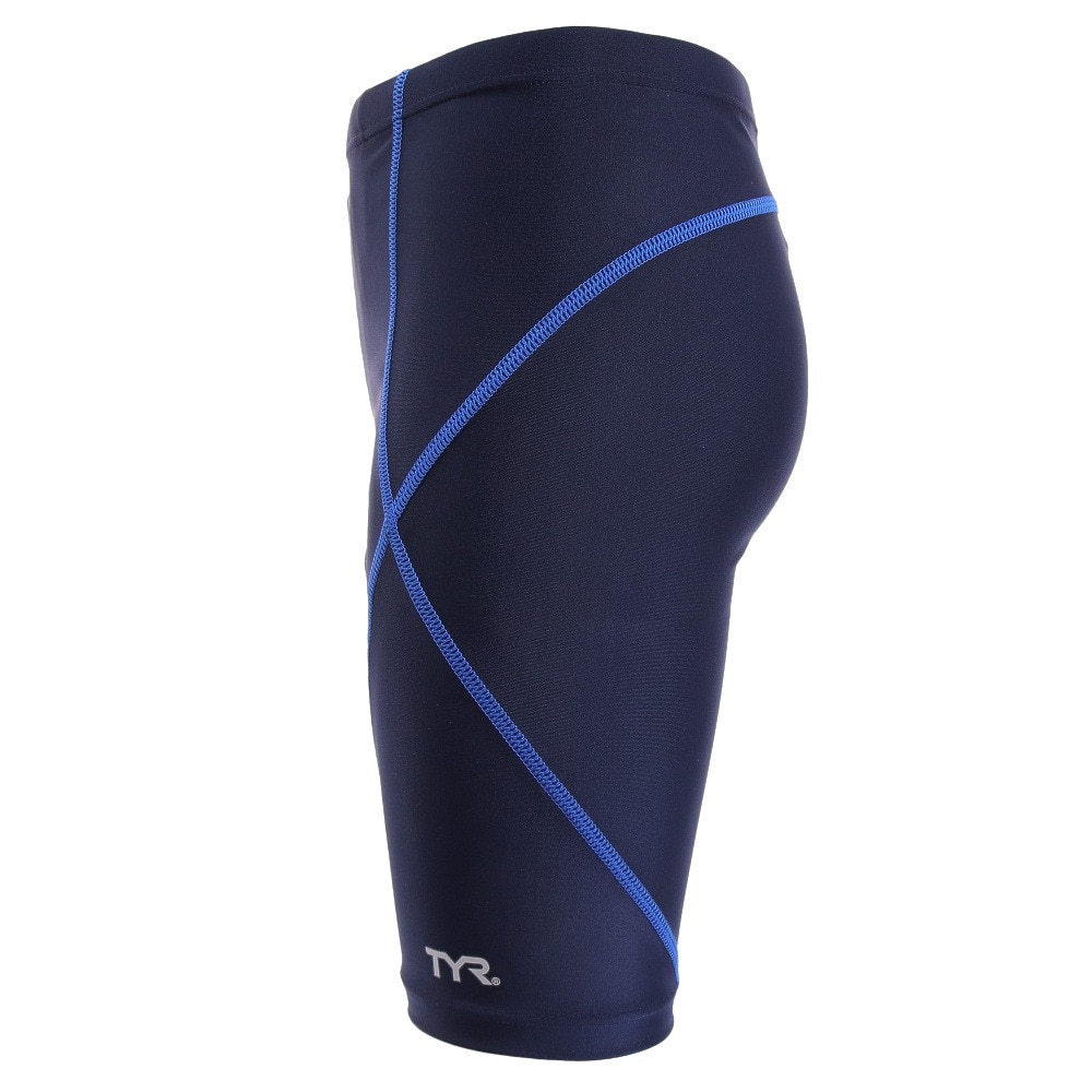 ティア（TYR）（キッズ）スクール水着 ジュニア 男子 男の子 ボーイズロングボクサー JSCHSTCHLONG122X NVYBLU 撥水 UVカット UPF50+ 股下長め