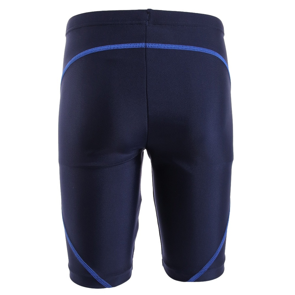ティア（TYR）（キッズ）スクール水着 ジュニア 男子 男の子 ボーイズロングボクサー JSCHSTCHLONG122X NVYBLU 撥水 UVカット UPF50+ 股下長め