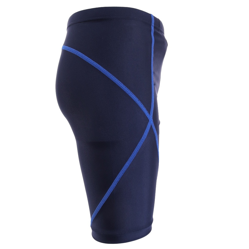 ティア（TYR）（キッズ）スクール水着 ジュニア 男子 男の子 ボーイズロングボクサー JSCHSTCHLONG122X NVYBLU 撥水 UVカット UPF50+ 股下長め
