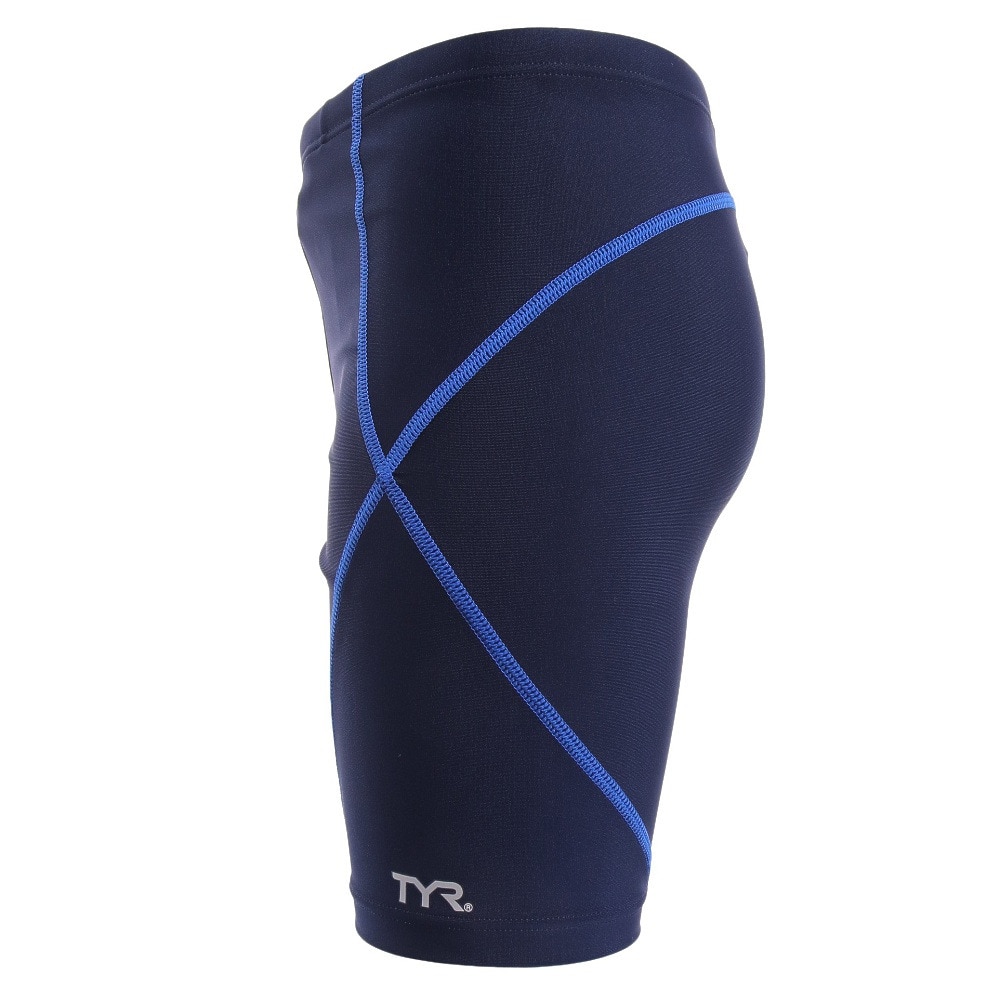 ティア（TYR）（キッズ）スクール水着 ジュニア 男子 男の子 ボーイズミドルボクサー JSCHSTCHMID122X NVYBLU 撥水 UVカット UPF50+