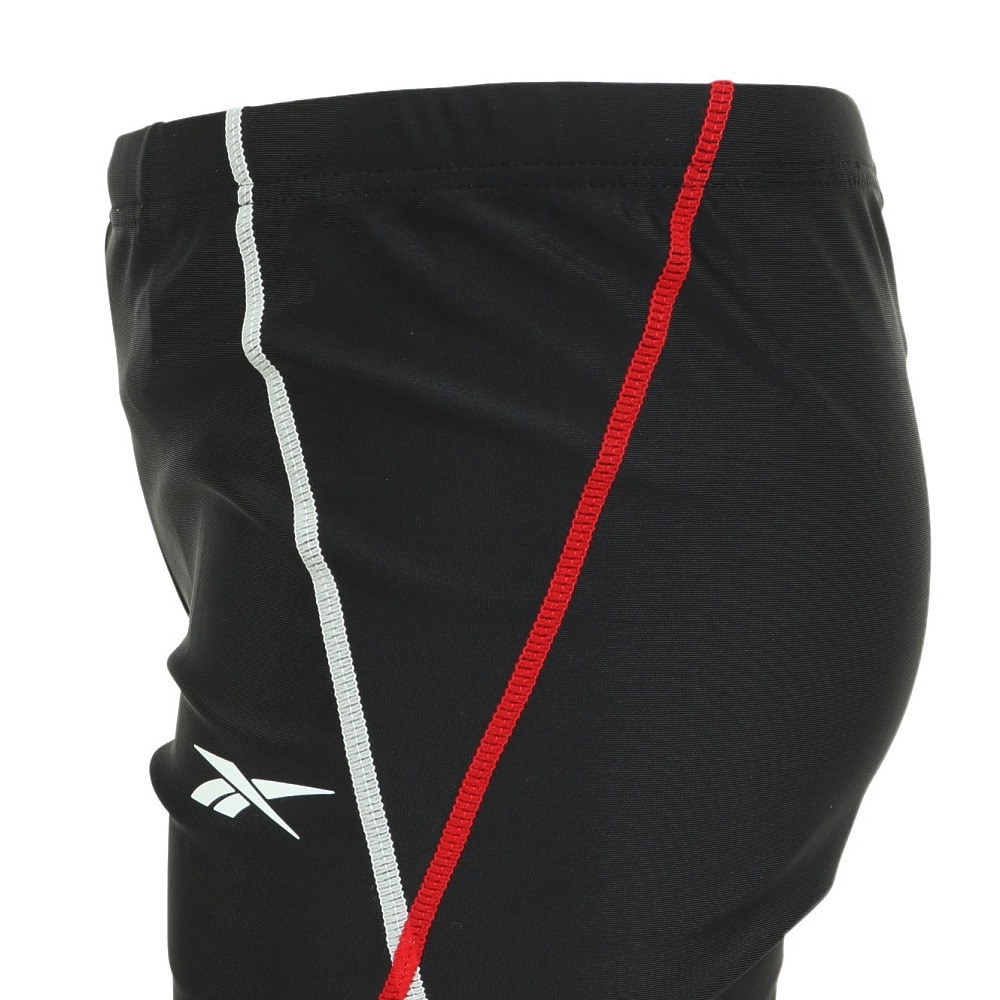 リーボック（REEBOK）（キッズ）スクール水着 ジュニア 男子 水泳 ステッチ入りロング丈パンツ 123-391BK
