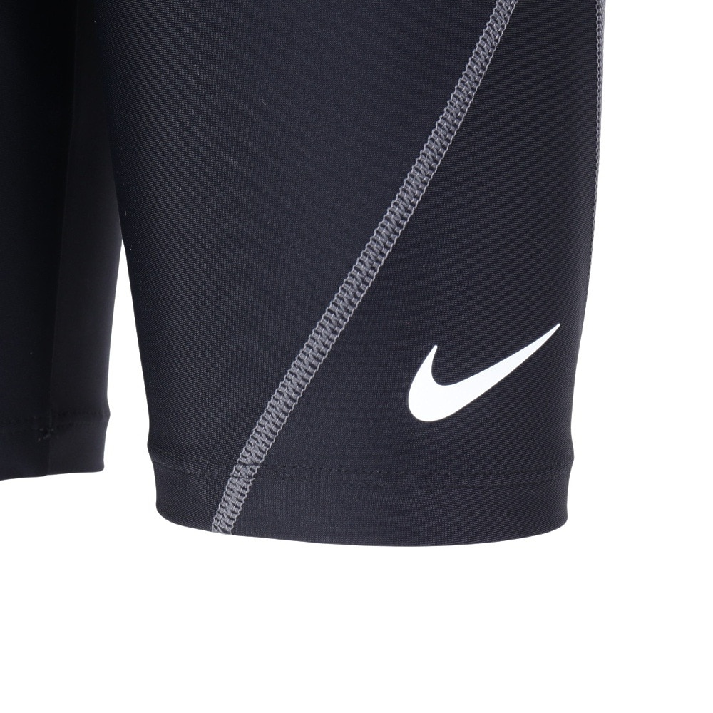 ナイキ（NIKE）（キッズ）スクール水着 ジュニア 男子 水泳 SS24 ボーイズ ロングスパッツ 110-170センチ 1991087-018 ウエスト調節可 スポーツ 運動 ロゴ入り