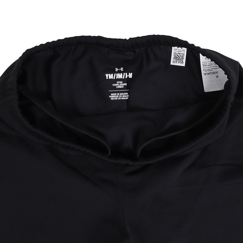 アンダーアーマー（UNDER ARMOUR）（キッズ）スクール水着 ジュニア 男子 水泳 スイムショーツ インナーブリーフ付き 黒 120-160センチ 6001930 001 