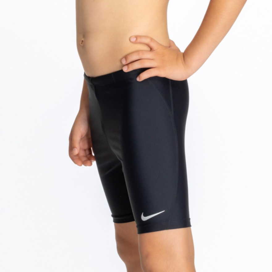 ナイキ（NIKE）（キッズ） スクール水着  ボーイズロングスパッツ 黒 1991102-009 ジュニア 男子 水泳 ウエスト調節可 アスリート スイマー 練習 練習用 