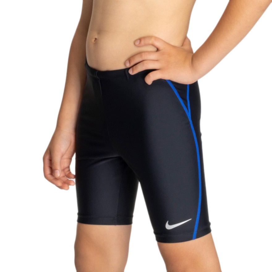 ナイキ（NIKE）（キッズ） スクール水着 ボーイズロングスパッツ 青 120-130センチ 1991102-010 ジュニア 男子 水泳 ウエスト調節可 アスリート スイマー 