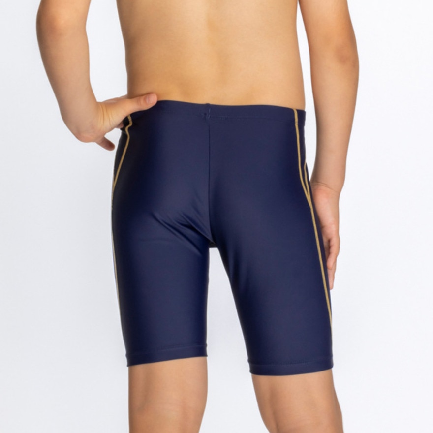 ナイキ（NIKE）（キッズ） スクール水着 ボーイズロングスパッツ ゴールド 120-130センチ 1991102-020 ジュニア 男子 水泳 ウエスト調節可 アスリート 