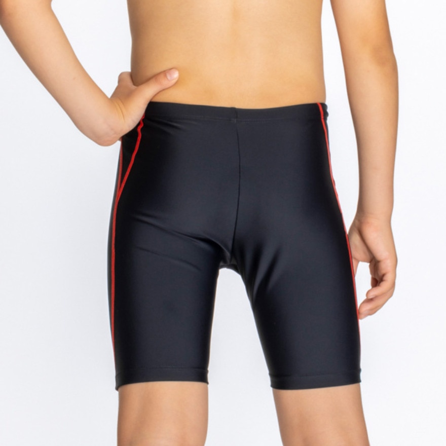 ナイキ（NIKE）（キッズ） スクール水着 ボーイズロングスパッツ 赤 120-130センチ 1991102-005 ジュニア 男子 水泳 ウエスト調節可 アスリート スイマー 