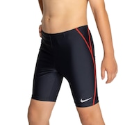 (キッズ) スクール水着 ボーイズロングスパッツ 赤 120-130センチ 1991102-005 ジュニア 男子 水泳 ウエスト調節可 アスリート スイマー