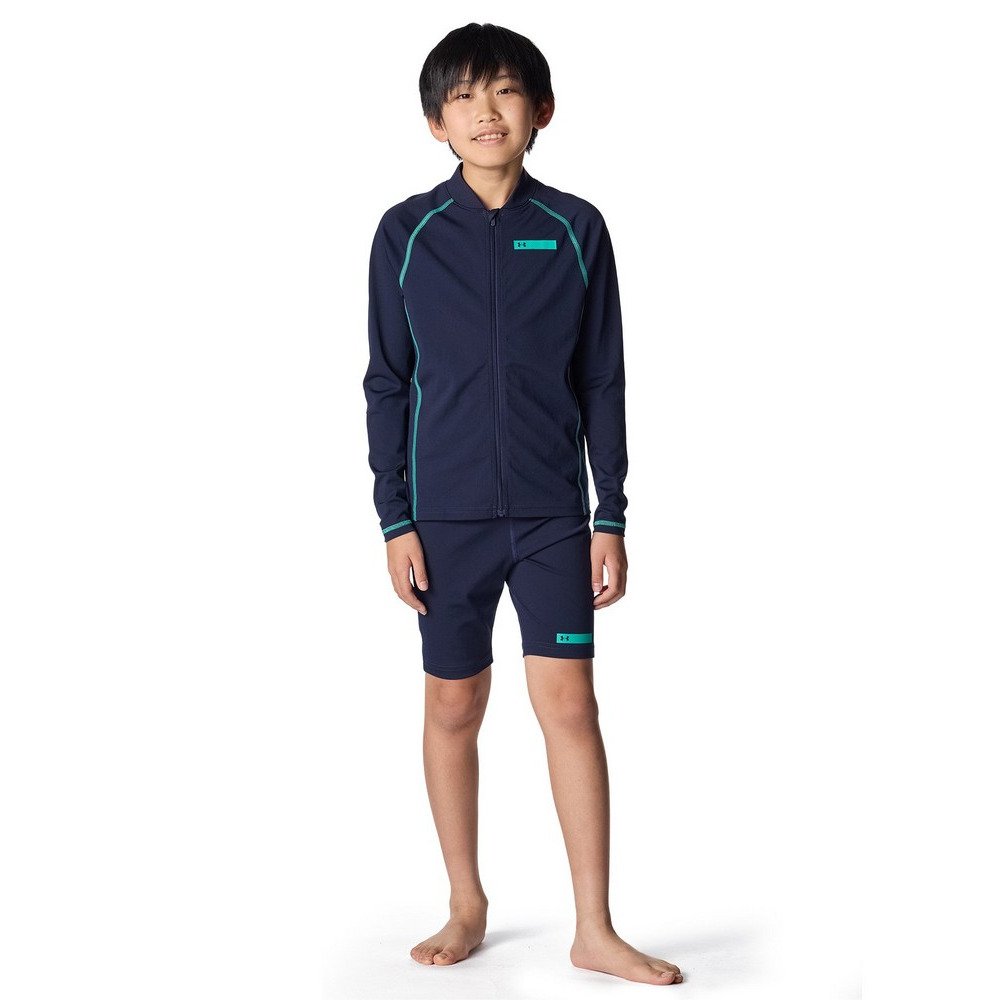 アンダーアーマー（UNDER ARMOUR）（キッズ）スクール水着 ジュニア 男子 水泳 スイムウェア ショーツ 紺 120-160サイズ 6012504 410
