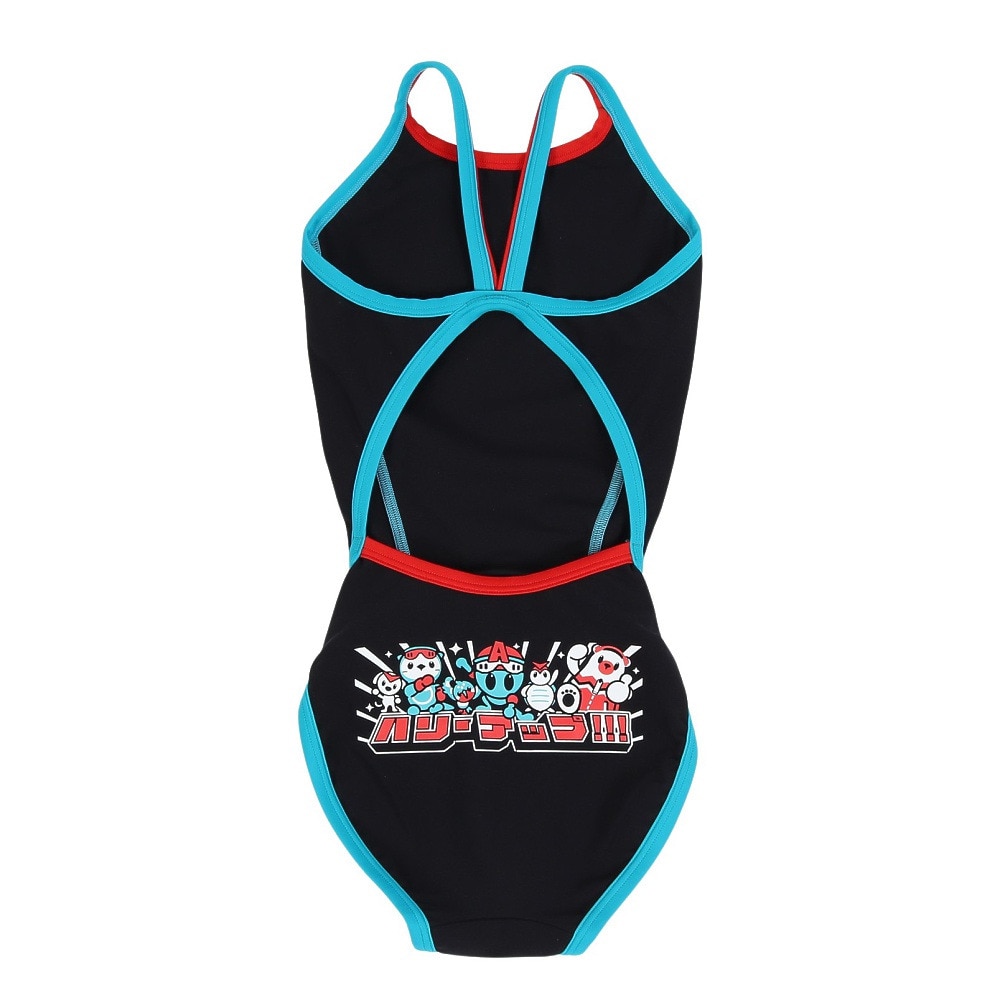 アリーナ（ARENA）（キッズ）競泳水着 ジュニア 女子 水泳 トレ-ニングワンピ-ス オ-プンバック AS5FWM00G BK01