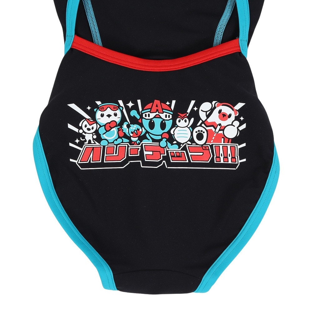 アリーナ（ARENA）（キッズ）競泳水着 ジュニア 女子 水泳 トレ-ニングワンピ-ス オ-プンバック AS5FWM00G BK01