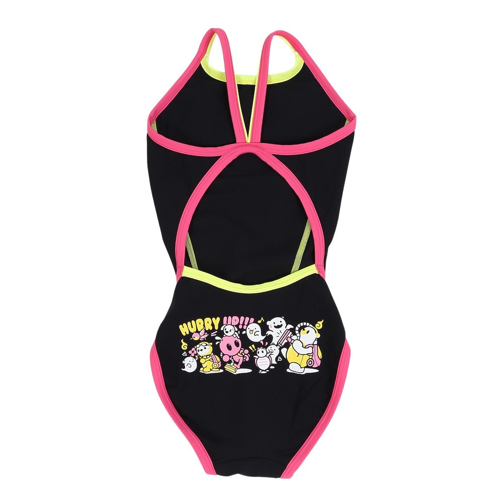 アリーナ（ARENA）（キッズ）競泳水着 ジュニア 女子 水泳 トレ-ニングワンピ-ス オ-プンバック AS5FWM00G BK04