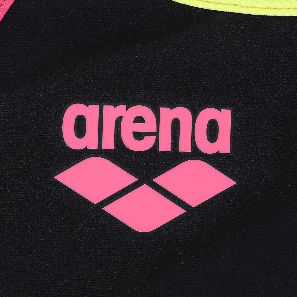 アリーナ（ARENA）（キッズ）競泳水着 ジュニア 女子 水泳 トレ-ニングワンピ-ス オ-プンバック AS5FWM00G BK04