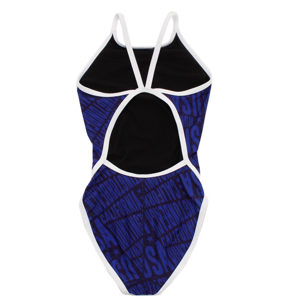 ティーワイアール（TYR）（キッズ）水着 ガールズ 女児 ジュニア トレーニング用 CHEVRON FCHEVJR-18M NV