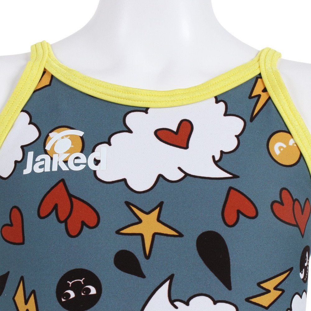 ジャケッド（Jaked）（キッズ）競泳水着 ジュニア 女子 水泳 練習用ワンピ ハイパーバックスーツ 0820573-0018