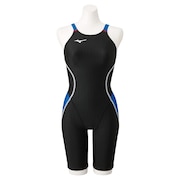 (キッズ)競泳水着 ジュニア 女子 水泳 ハーフスーツ レースオープンバック N2MG142491